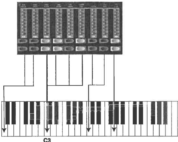 CLAVIA NORD STAGE EX - LES SÉLECTeurs DE REGISTRE - 1
