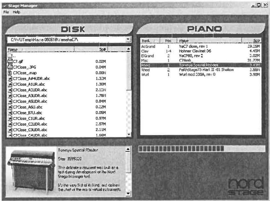 CLAVIA NORD STAGE EX - TELECHARGEMENT D'INSTRUMENTS PIANO VIA USB - 1