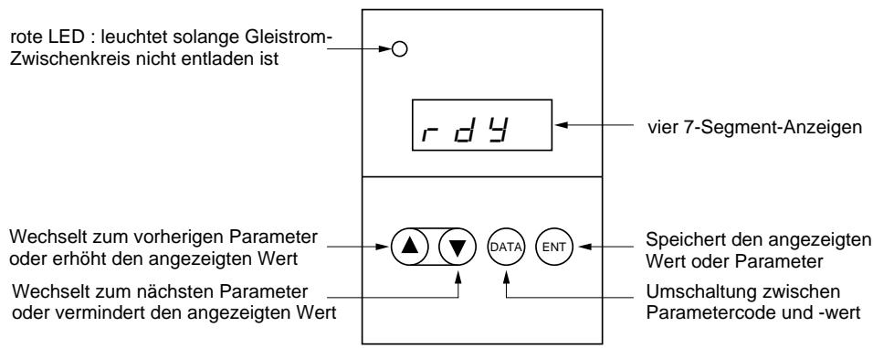 SCHNEIDER ALTIVAR 18 - Funktionen der Tasten und Anzeige - 1