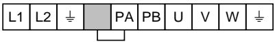 SCHNEIDER ALTIVAR 18 - Disposition de las bornas - 1