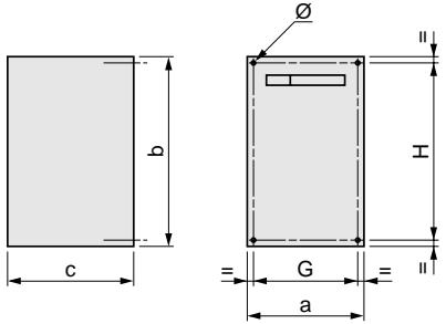SCHNEIDER ALTIVAR 18 - Dimensions - 1