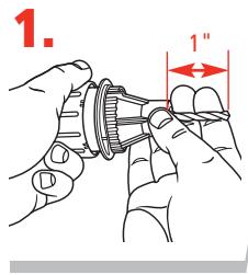 DRILL DOCTOR 500X - Utilisez l'alignement variable pour régler les angles d'arête et de dépouille - 1