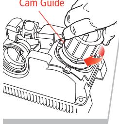 DRILL DOCTOR 500X - Cam Insert Chuck and turn against until the bit is sharp - 1