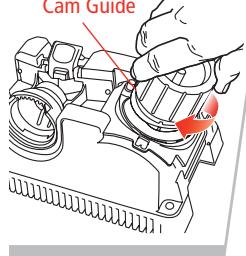 DRILL DOCTOR 750X - Cam Insert Chuck and turn against until the bit is sharp - 1