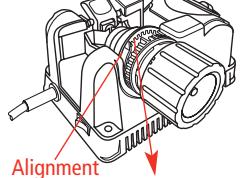 DRILL DOCTOR 750X - Insert Chack into Alignment Port - 1