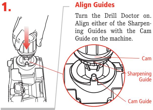 DRILL DOCTOR 750X - Sharpening the Drill Bit - 1