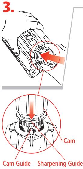DRILL DOCTOR XP - Align the bit with the Masonry Sharpening Marks - 3