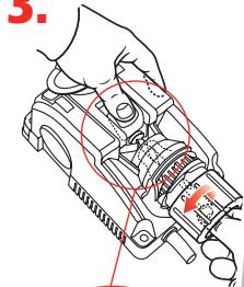 DRILL DOCTOR XP - Insérez le mandrin dans l'orifice d'alignement - 1