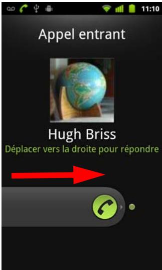 GOOGLE ANDROID 2.3 - Prendre un appel - 1