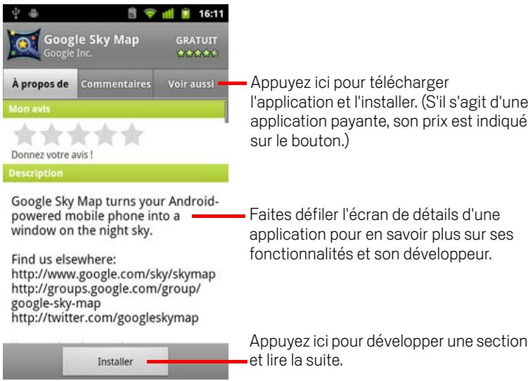 GOOGLE ANDROID 2.3 - Télécharger et installer une application - 1