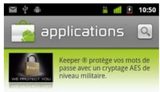 GOOGLE ANDROID 2.3 - Parcourir les applications - 1