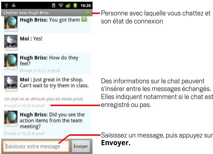 GOOGLE ANDROID 2.3 - Chattez avec un ami - 1