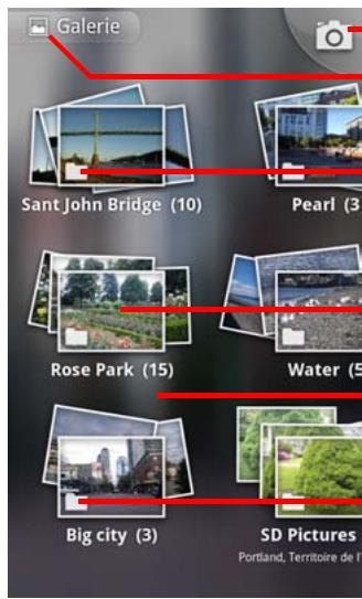 GOOGLE ANDROID 2.3 - Ouvrir la galerie et afficher les albums - 1