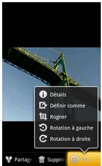 GOOGLE ANDROID 2.3 - Faire pivoter une photo - 1