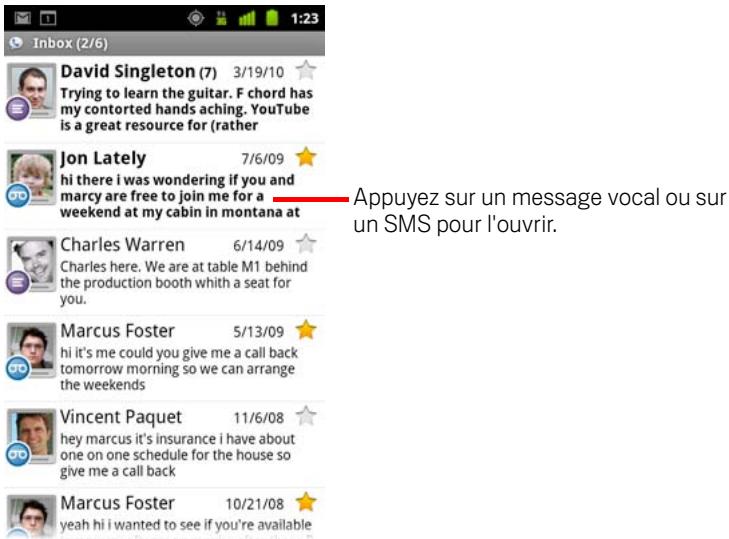 GOOGLE ANDROID 2.3 - Ouvrir google voice - 1
