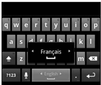 GOOGLE ANDROID 2.3 - Modifier la langue du clavier - 1