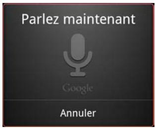 GOOGLE ANDROID 2.3 - Utiliser les actions vocales pour effectuer des recherches sur le web ou d'autres tâches - 1