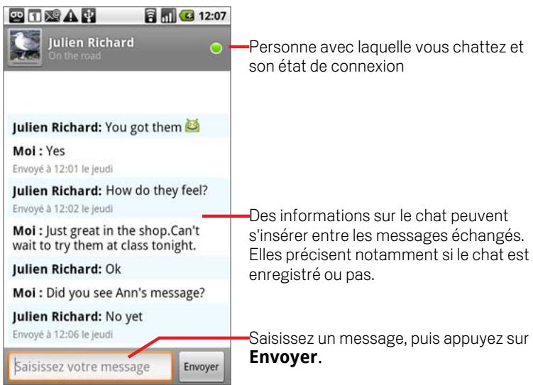 GOOGLE NEXUS ONE - Pour chatter avec un ami - 1