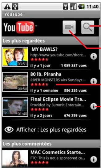 GOOGLE NEXUS ONE - Pour ouvrir youtube - 1