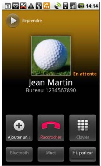 GOOGLE NEXUS ONE - Permettre un appel en attente - 2