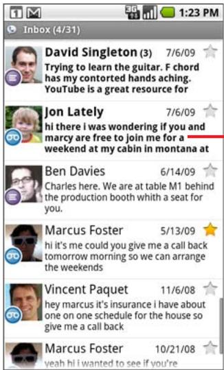 GOOGLE NEXUS ONE - Pour ouvrir google voice - 1