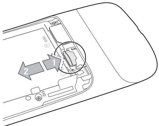GOOGLE NEXUS ONE - Pour retirer ou insérer une carte microsd - 1