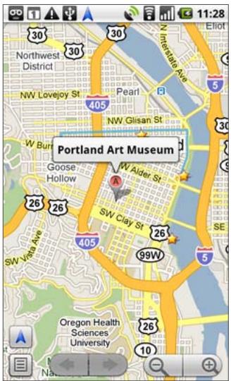 GOOGLE NEXUS ONE - Pour rechercher des lieux le long de votre trajet - 1