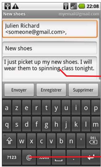 GOOGLE NEXUS ONE - Pour saisir du texte en parlant - 1
