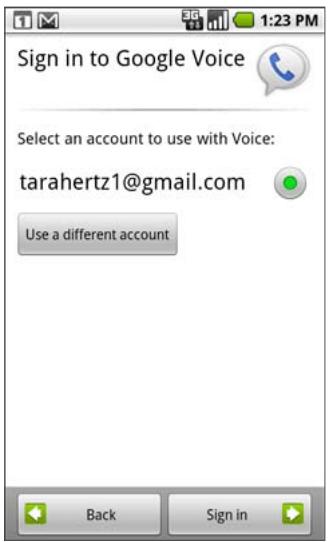GOOGLE NEXUS ONE - Pour configurer google voice - 1