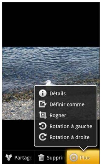 GOOGLE NEXUS ONE - Pour faire pivoter une image - 1