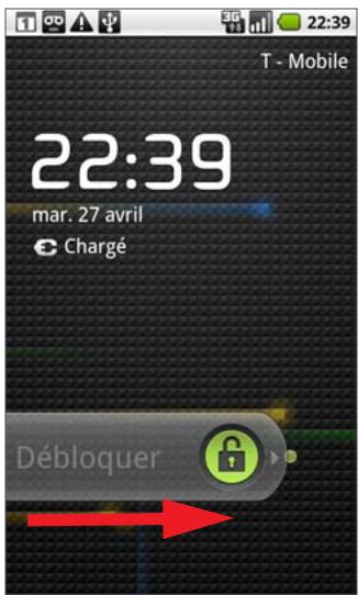 GOOGLE NEXUS ONE - Appuyez sur le bouton marCHE-arrÉt. - 1