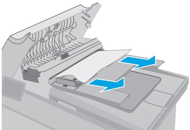 HP LASERJET PRO MFP M227FDW,  LASERJET PRO M227FDN,  LJ PRO COLOR M227SDN,  LASERJET PRO MFP M227SDN - Clear jams in the document feeder - 3