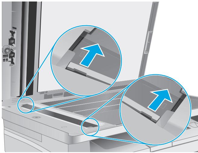 HP LASERJET PRO MFP M227FDW,  LASERJET PRO M227FDN,  LJ PRO COLOR M227SDN,  LASERJET PRO MFP M227SDN - Clean the ADF replaceable film assembly - 2