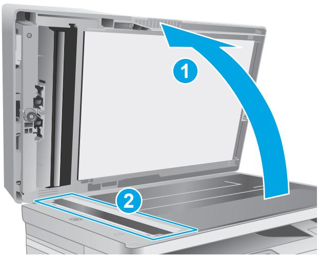HP LASERJET PRO MFP M227FDW,  LASERJET PRO M227FDN,  LJ PRO COLOR M227SDN,  LASERJET PRO MFP M227SDN - Clean the ADF replaceable film assembly - 1