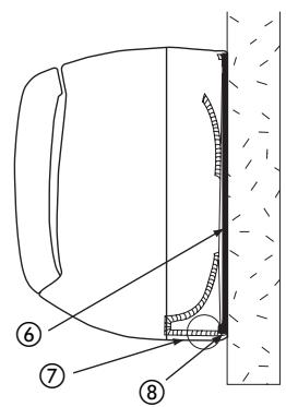 CARRIER 42PQV - Installation de l'unité interieure sur la plaque de fixation au mur - 1