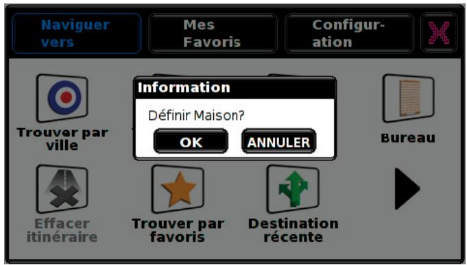 SNOOPER CC1000 - Configuration de la destination « domicile - 1