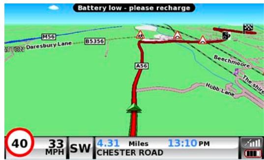 SNOOPER GPS PL2200 - Avertissement de batterie faible - 1