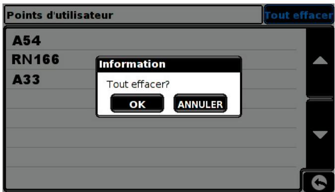 SNOOPER PL1000 - Pour effacer tous les points d'utilisateur sauvegardés - 1
