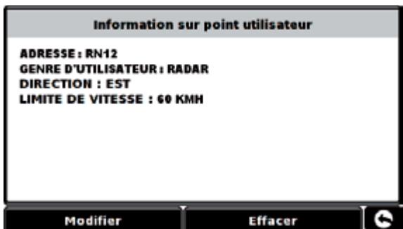SNOOPER PL2200 - Information sur point d'utilisateur - 5