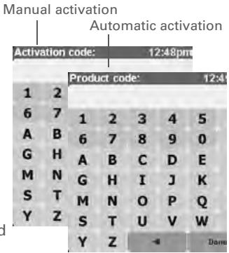 PALM GPS 3263 - Activate the NAVIGATOR software: - 2