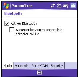 PALM GPS 3301 - Bluetooth cochez la case activer bluetooth si ce n'est pas déjà fait. - 1