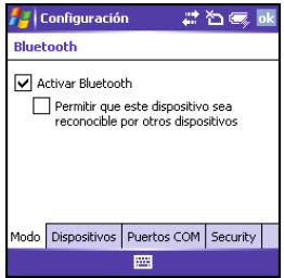 PALM GPS 3301 - Bluetooth . Marque la casilla Activar Bluetooth si aun no está marcada. - 1