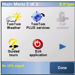 PALM GPS 3301 - 退出 NAVIGATOR - 1