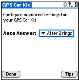 PALM NAVIGATOR CAR KIT - Configuração do Kit veicular com GPS Navigator para atender chamadas automaticamente - 1