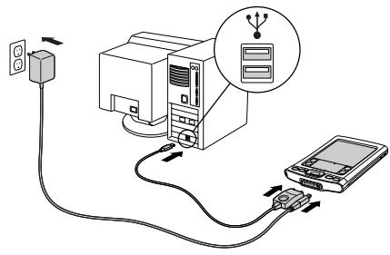 PALM ONE - Step 1: Charging your handheld - 2