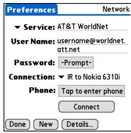 PALM ONE - Open Network Preferences: - 1