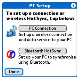 PALM ONE - Setting up a connection for Bluetooth synchronization WINDOWS ONLY - 4