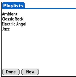 PALM ONE - Deleting a playlist - 2