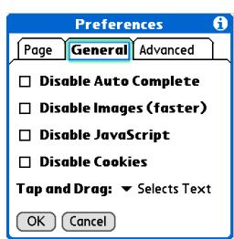 PALM ONE - Allowing websites to remember personal information - 1