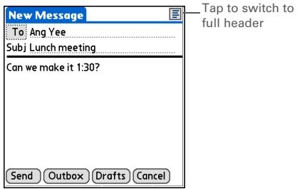 PALM ONE - Sending and Receiving Email Messages - 1